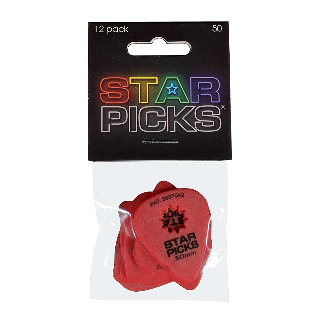 The Everly Brothers Star Picks, 0.50mm, Red, 12-Pack