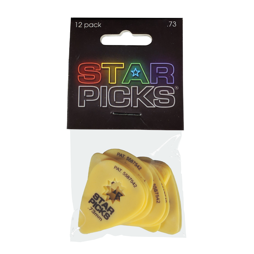 The Everly Brothers Star Picks, 0.73mm, Yellow, 12-Pack