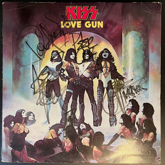 Kiss - Love Gun - Vinyl LP, Album, US 1977, Fully Signed (USED VG+)