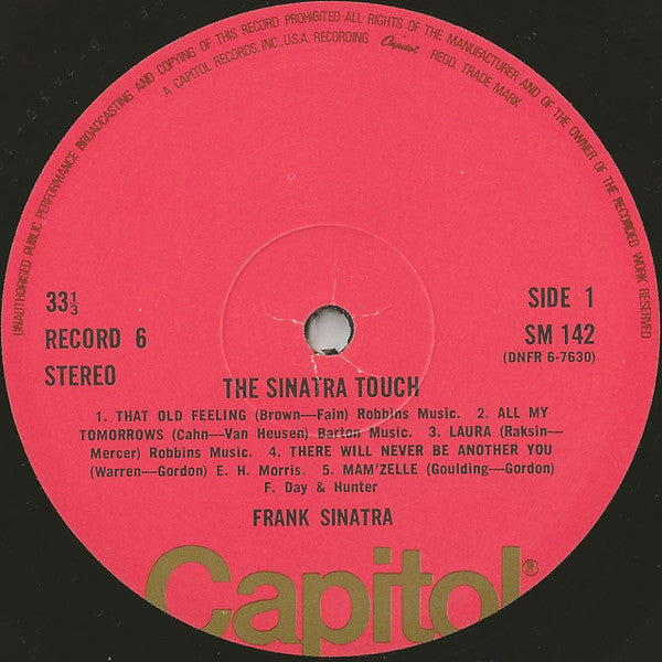 Frank Sinatra – The Sinatra Touch - 6 × Vinyl LP, Compilation, Pink Labels Box Set, UK 1970 (USED NM)