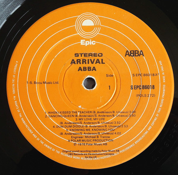 ABBA – Arrival - Vinyl LP, Album, Stereo, UK 1976 (USED VG+)