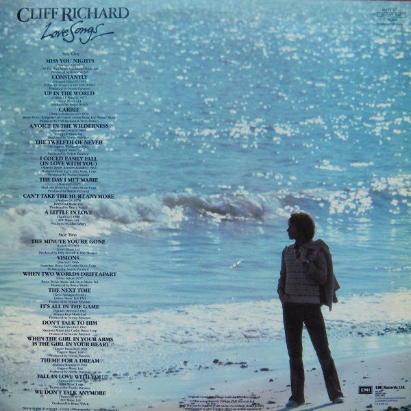 Cliff Richard - Love Songs - Vinyl LP, Compilation, Remastered, Stereo, Mono, UK 1981 (USED VG+)