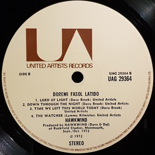 Hawkwind - Doremi Fasol Latido - Vinyl LP, Album, UK 1972 (USED VG+)
