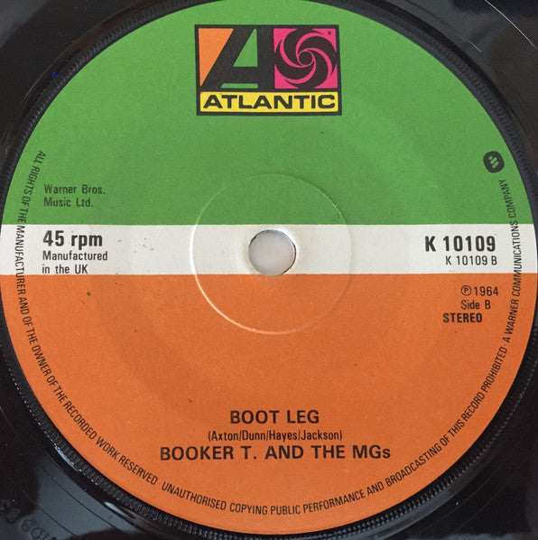 Booker T. & The M.G.s - Green Onions - Vinyl 7", 45 RPM, Single, Reissue, Stereo, UK 1979 (USED VG+)
