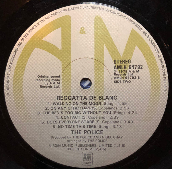 The Police - Regatta De Blanc - Vinyl LP, Album, Stereo, 1979 (USED VG+)