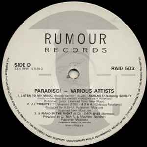 Various – Paradiso! - 2 × Vinyl LP, Compilation, UK 1990 (USED VG+)