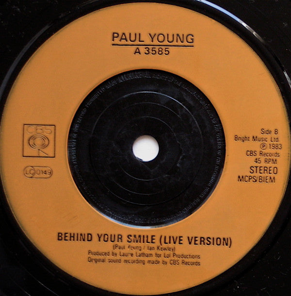 Paul Young – Love Of The Common People - Vinyl 7", Single, 45 RPM, Orange Injection Labels, UK 1983 (USED VG)