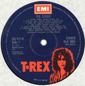 T. Rex - The Slider - Vinyl LP, Album, Stereo, UK 1972 (USED VG)