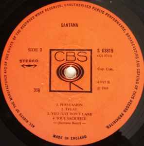 Santana - Santana - Vinyl LP, Album, Stereo, UK 1969 (USED VG)