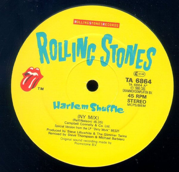 The Rolling Stones - Harlem Shuffle - Vinyl 12", 45 RPM, Single, 1986 UK (USED VG+)