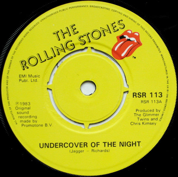 The Rolling Stones – Undercover Of The Night - Vinyl 7", 45 RPM, Single, UK 1983 (USED VG+)