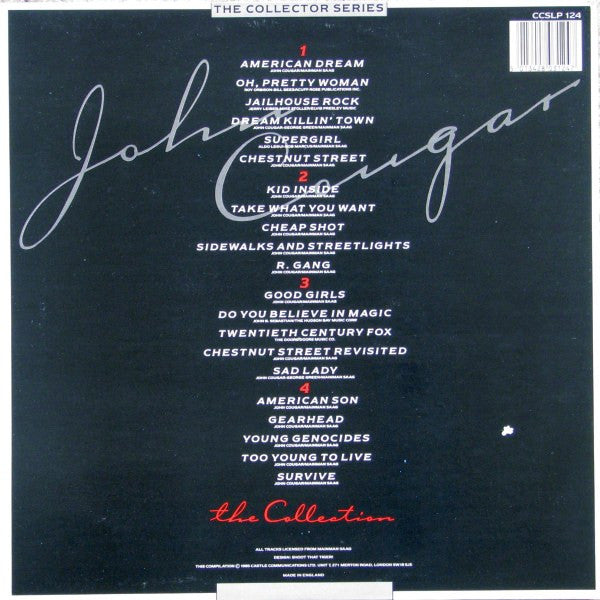John Cougar - The Collection - 2 x Vinyl LP, Compilation, Stereo, UK 1985 (USED NM)