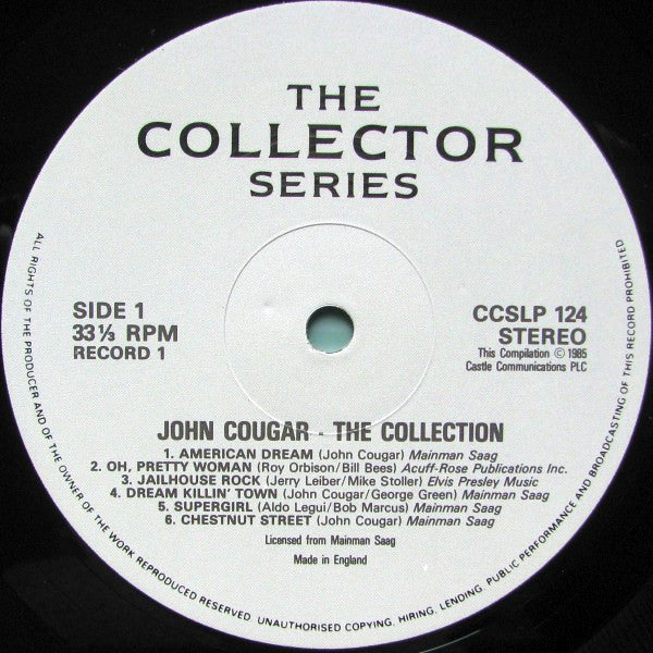 John Cougar - The Collection - 2 x Vinyl LP, Compilation, Stereo, UK 1985 (USED NM)