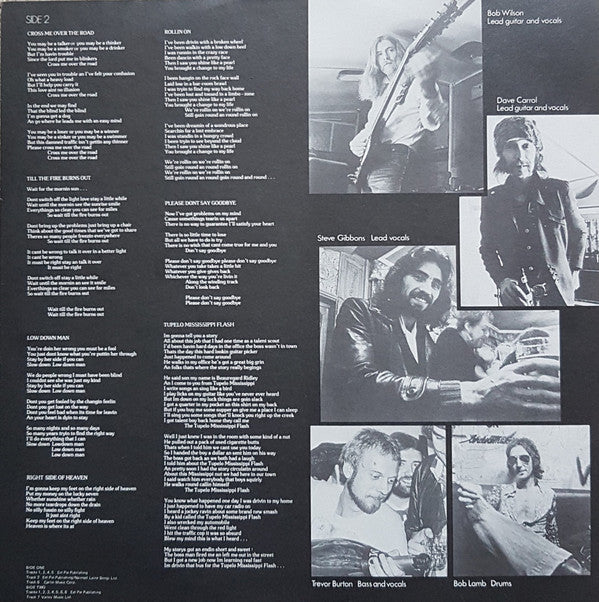 The Steve Gibbons Band - Rollin' On - Vinyl LP, Album, Stereo, UK 1977 (USED VG+)