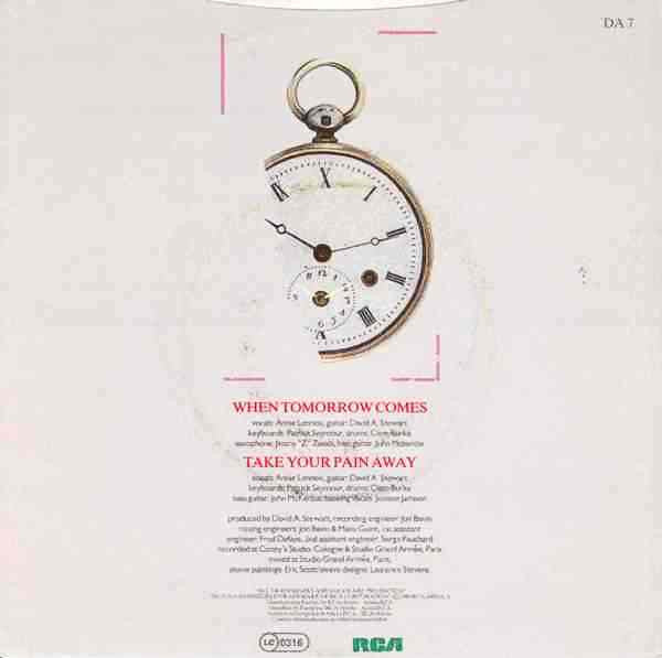 Eurythmics - When Tomorrow Comes - Vinyl 7", 45 RPM, Single, Stereo, Paper Sleeve, UK 1986 (USED NM)