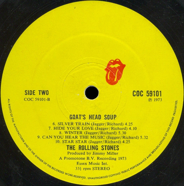 The Rolling Stones – Goat's Head Soup - Vinyl LP, Album, Stereo, Gatefold, UK 1973 (USED VG+)