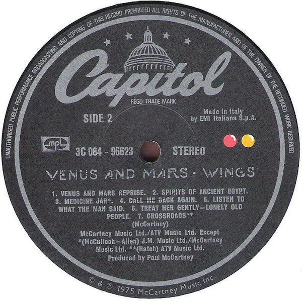 Wings - Venus And Mars - Vinyl LP, Album, Stereo, UK 1975 (USED VG+)