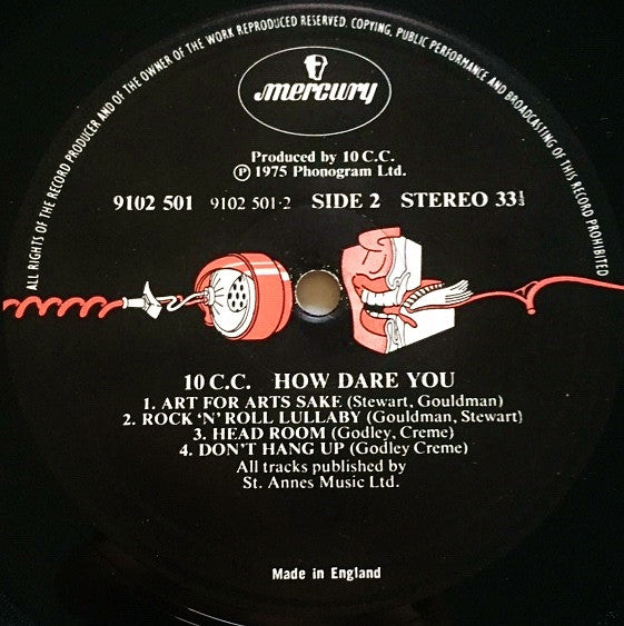 10cc – How Dare You! - Vinyl LP, Album, Stereo, Gatefold, UK 1976 (USED VG)