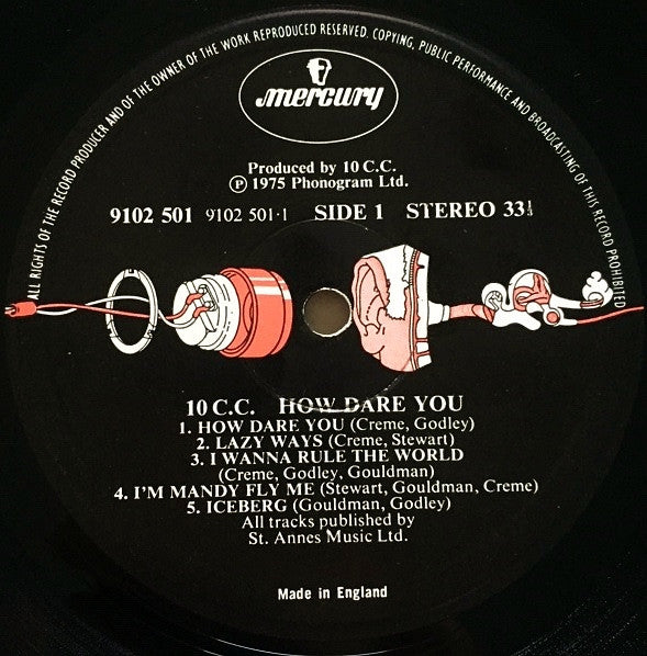 10cc – How Dare You! - Vinyl LP, Album, Stereo, Gatefold, UK 1976 (USED VG)