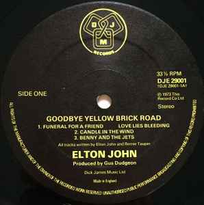 Elton John – Goodbye Yellow Brick Road - 2 × Vinyl LP, Album, Reissue, Tri-fold, UK 1976 (USED NM)