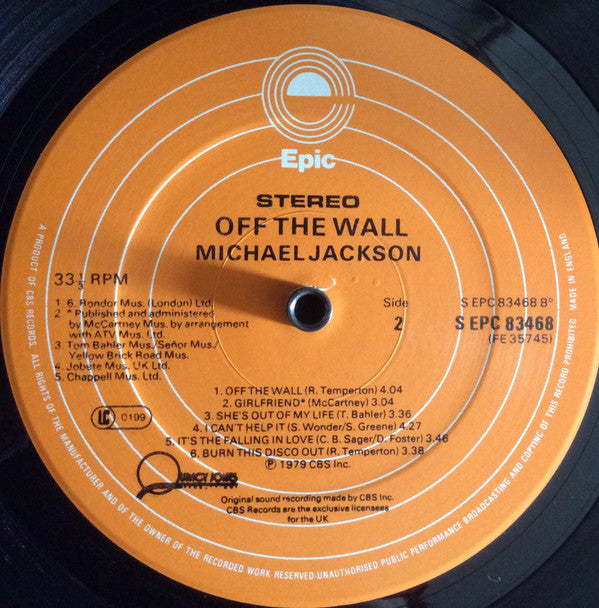 Michael Jackson – Off The Wall -  Vinyl LP, Album, Gatefold, UK 1979 (USED VG)