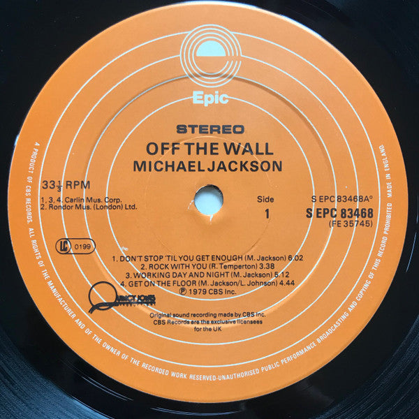 Michael Jackson – Off The Wall -  Vinyl LP, Album, Gatefold, UK 1979 (USED VG)