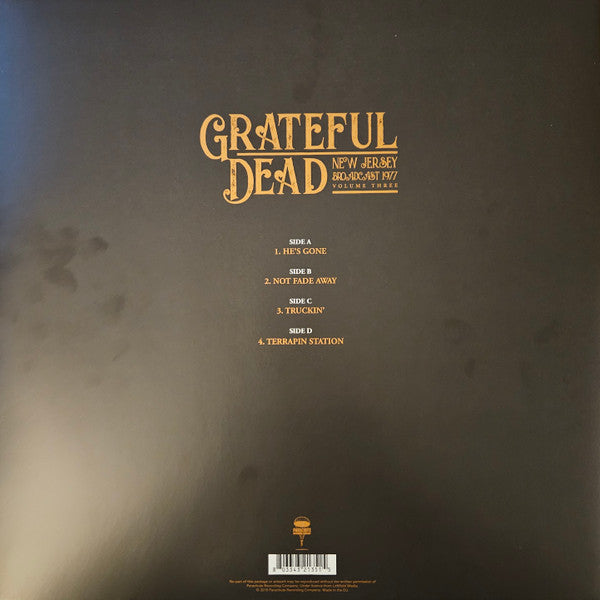The Grateful Dead - New Jersey Broadcast 1977 Volume 3 - 2 x Vinyl LP, Unofficial Release, Stereo (NEW SEALED)