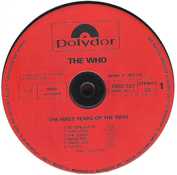 The Who – The Best Of The Last Ten Years / '64-'74 - 2 × Vinyl LP, Compilation, Reissue, Stereo (USED VG+)