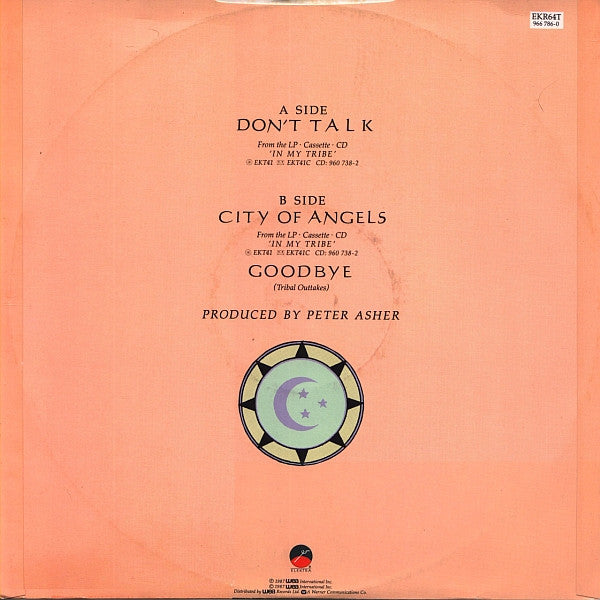 10,000 Maniacs – Don't Talk - Vinyl 12", 45 RPM, Single, UK 1987 (USED VG+)