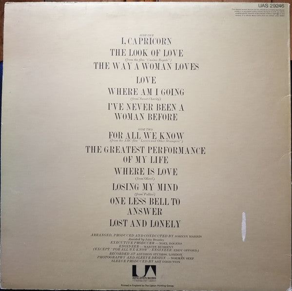Shirley Bassey – I, Capricorn - Vinyl LP, Album, UK 1972 (USED NM)