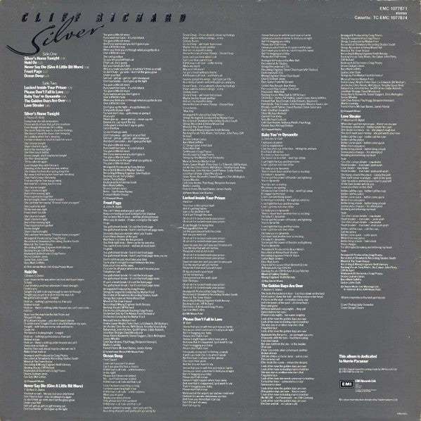 Cliff Richard - Silver - Vinyl LP, Album, Stereo, UK 1983 (USE NM)