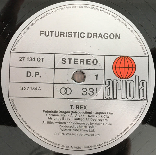 T. Rex - Futuristic Dragon - Vinyl LP, Album, Reissue, Stereo (USED VG+)