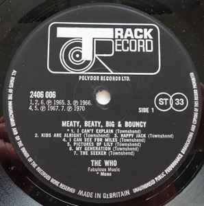 The Who – Meaty Beaty Big & Bouncy - Vinyl LP, Compilation, Stereo, Mono, Gatefold, UK 1971 (USED VG+)
