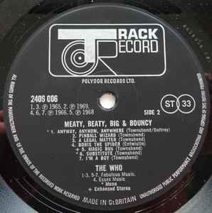 The Who – Meaty Beaty Big & Bouncy - Vinyl LP, Compilation, Stereo, Mono, Gatefold, UK 1971 (USED VG+)