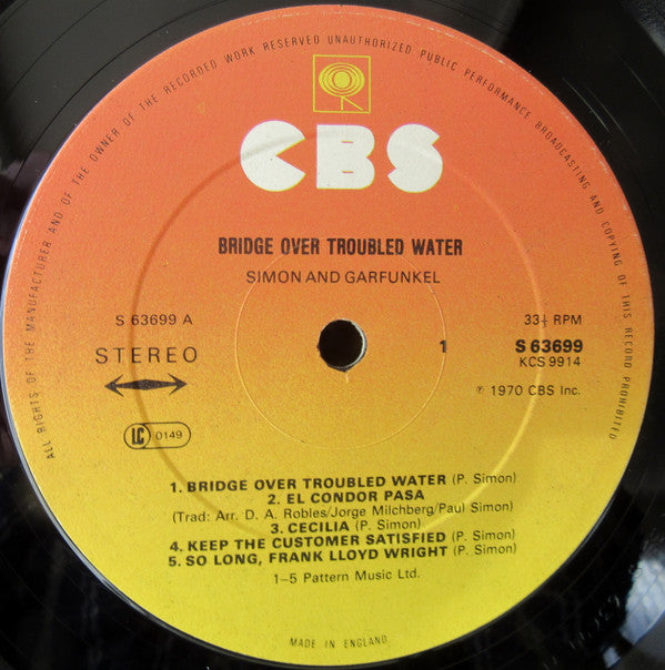 Bridge Over Troubled Water - Simon And Garfunkel - Vinyl, LP, Album, Reissue, Stereo (USED VG+)
