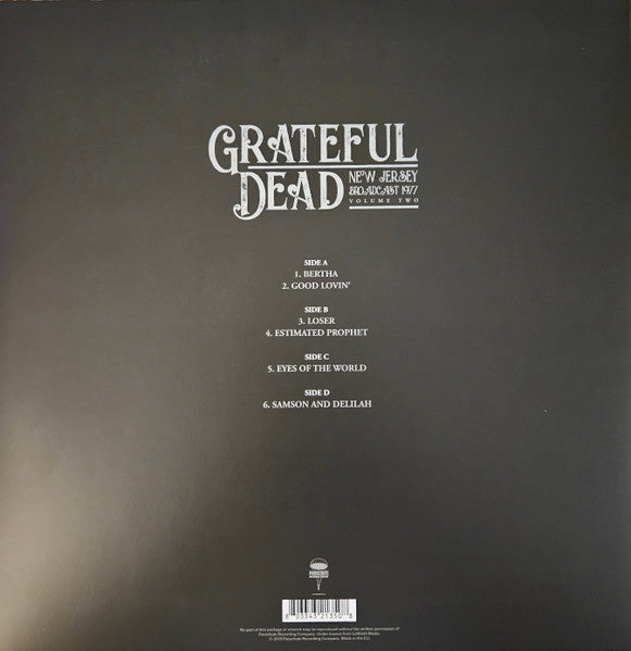 The Grateful Dead - New Jersey Broadcast 1977 - Volume Two - 2 x Vinyl LP, Unofficial Release (NEW SEALED)