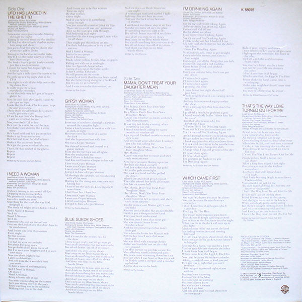 Ry Cooder – The Slide Area - Vinyl LP, Album, UK 1982 (USED VG+)