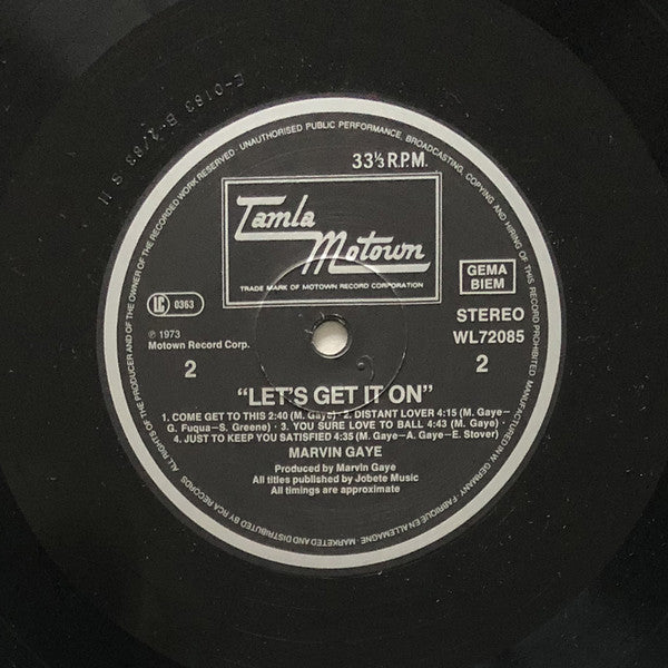 Marvin Gaye – Let's Get It On - Vinyl LP, Album, Reissue (USED VG)