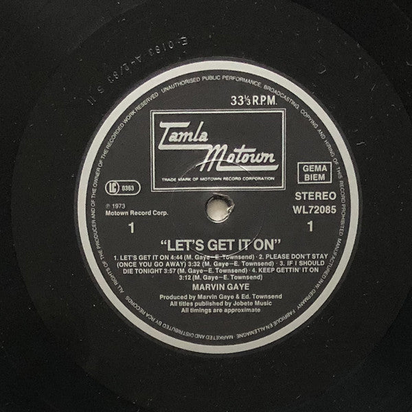 Marvin Gaye – Let's Get It On - Vinyl LP, Album, Reissue (USED VG)