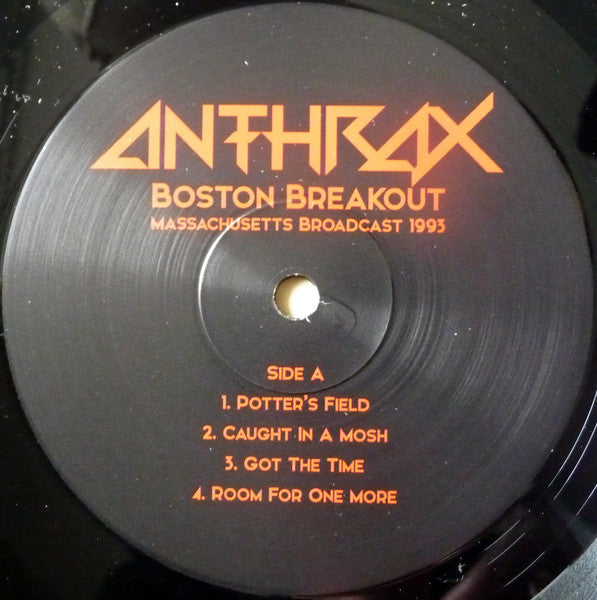 Anthrax - Boston Breakout (Massachusetts Broadcast 1993) - 2 x Vinyl LP, Unofficial Release (NEW SEALED)