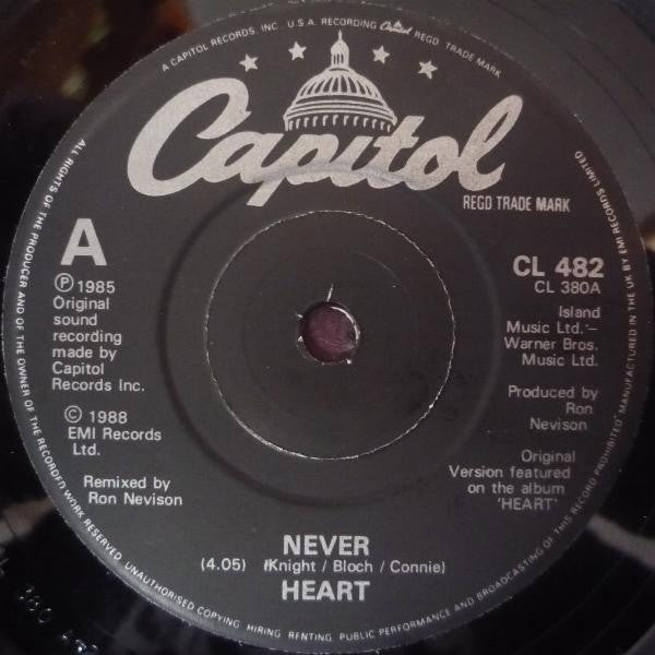 Heart - Never / These Dreams - Vinyl 7",45 RPM, Single, UK 1988 (USED VG+)