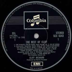 Cliff Richard – The Best Of Cliff - Vinyl LP, Album, Compilation, Reissue, Stereo, UK (USED VG+)