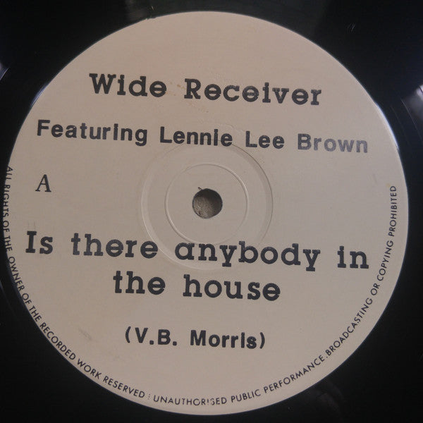 Wide Receiver – Is There Anybody In The House - Vinyl 12", 45 RPM, Stereo, UK (USED VG)