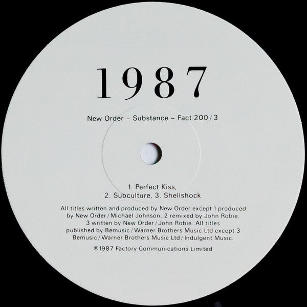 New Order – Substance - 2 × Vinyl LP, Compilation, Reissue, UK 1987 (USED VG+)