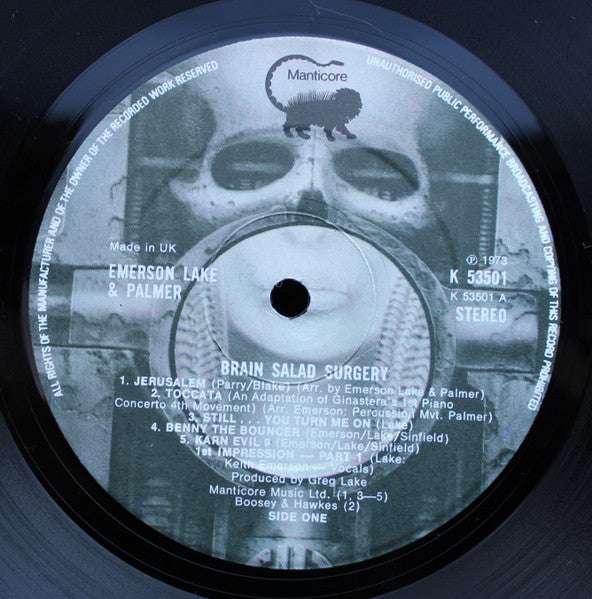 Emerson, Lake & Palmer - Brain Salad Surgery - Vinyl LP, Album, Stereo (USED VG+)