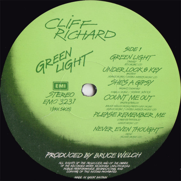 Cliff Richard - Green Light - Vinyl LP, Album, Stereo, UK 1978 (USED VG+)