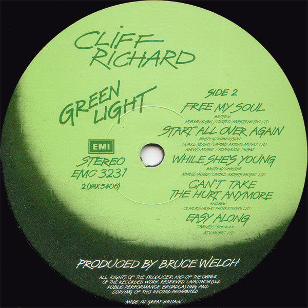 Cliff Richard - Green Light - Vinyl LP, Album, Stereo, UK 1978 (USED VG+)