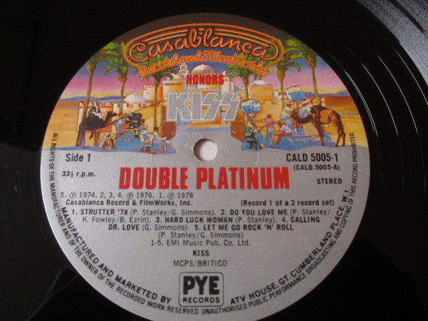 Kiss - Double Platinum - 2 × Vinyl LP, Compilation, Gatefold, UK 1978 (USED VG+)