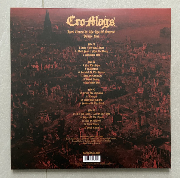 Cro-Mags - Hard Times In The Age Of Quarrel Vol. 1 - 2 × Vinyl LP, Album, Reissue, UK 2022 (NEW SEALED)