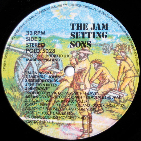The Jam – Setting Sons - Vinyl LP, Album, Stereo, Embossed Sleeve, UK 1979 (USED VG)